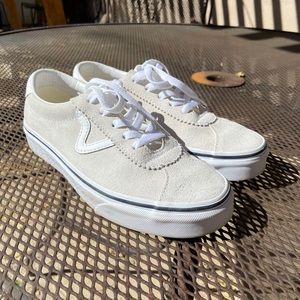 Cream color Retro Sport Vans